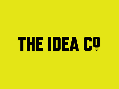 The Idea Co. bulb idea light lightbulb logo logotype