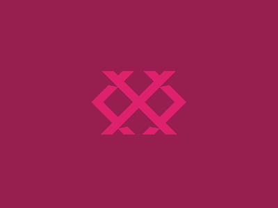 X Marks The Spot letter logo shading shadow x