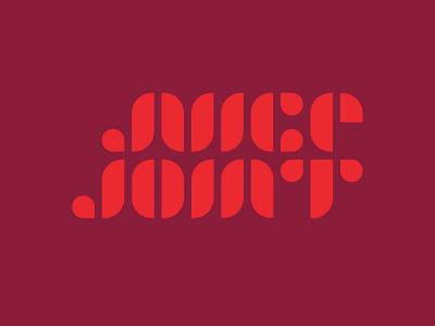 Nice and Juicy charleston custom type fruit geometric juice lettering logo south carolina type vegetables wordmark