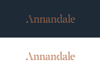 Annandale Direction 1 brand identity inline letter logo photography type wordmark