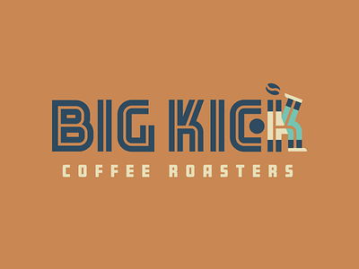 Big Kick bean brand charleston coffee coffee roaster identity jersey logo player roaster soccer south carolina