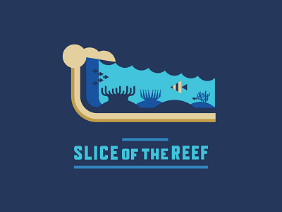 Slice Of The Reef apparel coral fish food hat ocean patch pie reef shirt underwater water