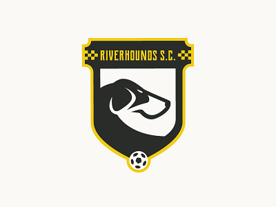 Pittsburgh Riverhounds SC badge club crest dog football logo patch pittsburgh soccer sports sports logo