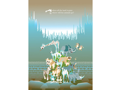 Where will they go? #2 animal kingdom awareness conservation conservation awareness environment environmental graphics environmental poster habitat destruction illustration nature nature illustration poster poster art vector vector art