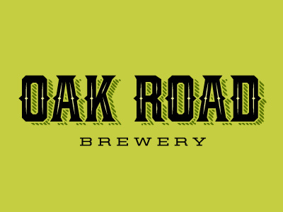 Oak Road Brewery v01 logo type typography
