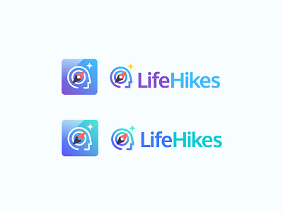 LifeHikes app application branding goals guidance icon journey logo navigation north star progression