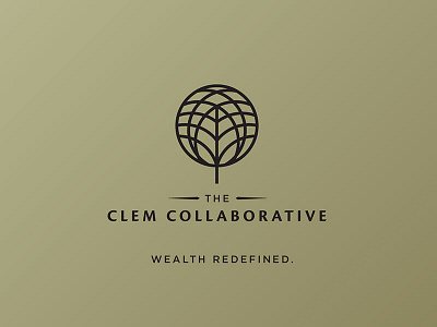 Clem Collaborative 4 brand identity logo tree