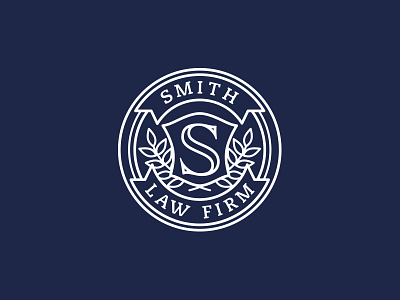 Smith Crest Final badge branding crest law firm logo monogram s seal