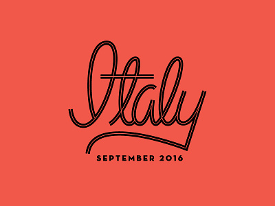 Italy or bust! italia italy script typography