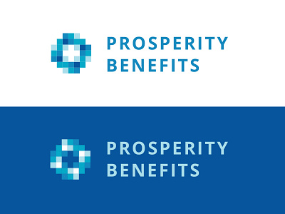 Prosperity Logo Concept benefits growth health pixels prosperity technology