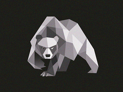 Brown Bear bear geometric grizzly vector
