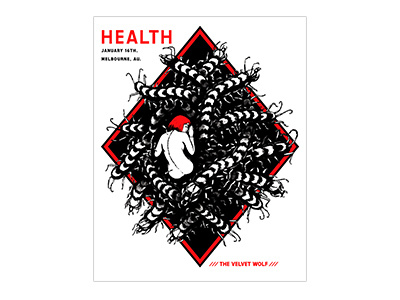 Health gig poster illustration poster poster art