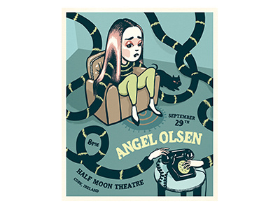 Angel Olsen gig poster illustration poster poster art