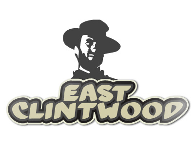 East Clintwood or Clint Eastwood? logo pun sticker