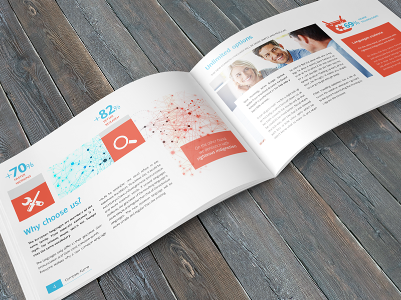 Business / Corporate Multipurpose A4 Brochure 2 corporate business brochure a4 print icons indesign minimal