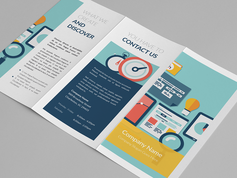 Sneak peek - trifold #1 by env1ro on Dribbble