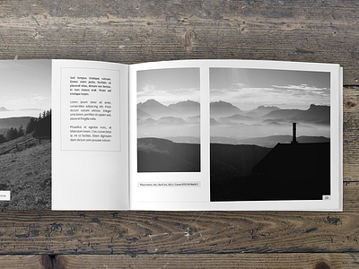 Sneak peek - brochure #1 album brochure clean flat indesign minimal minimalist photo photography portfolio print sneak peek
