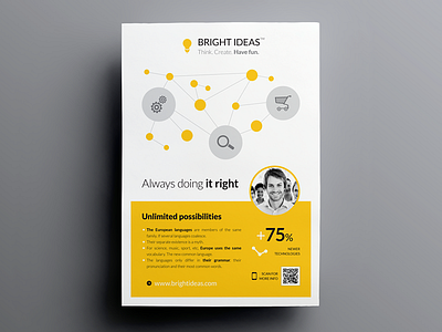 Clean flyer print template