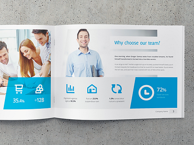 Business / Corporate Multipurpose A4 Brochure 4 a4 brochure business corporate icons indesign minimal print