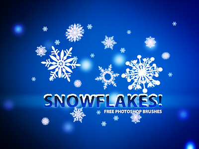 Free Snowflakes Photoshop Brushes brush brushes christmas decoration flake free freebie photoshop snow snowflakes winter xmas