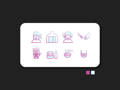 Salon icon set