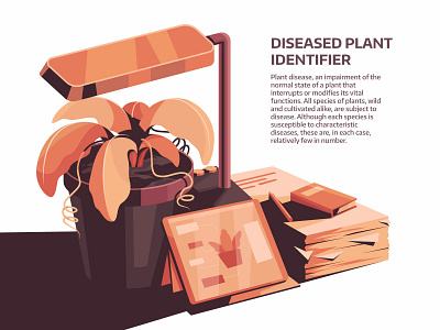 Diseased Plant Identifier calm design document illustration landscape plant technology vector wallpaper
