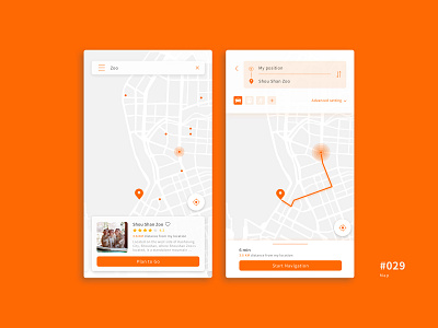 UI 029 029 29 app button daily 100 challenge dailyui design map ui maps track ui ui029 uidesign