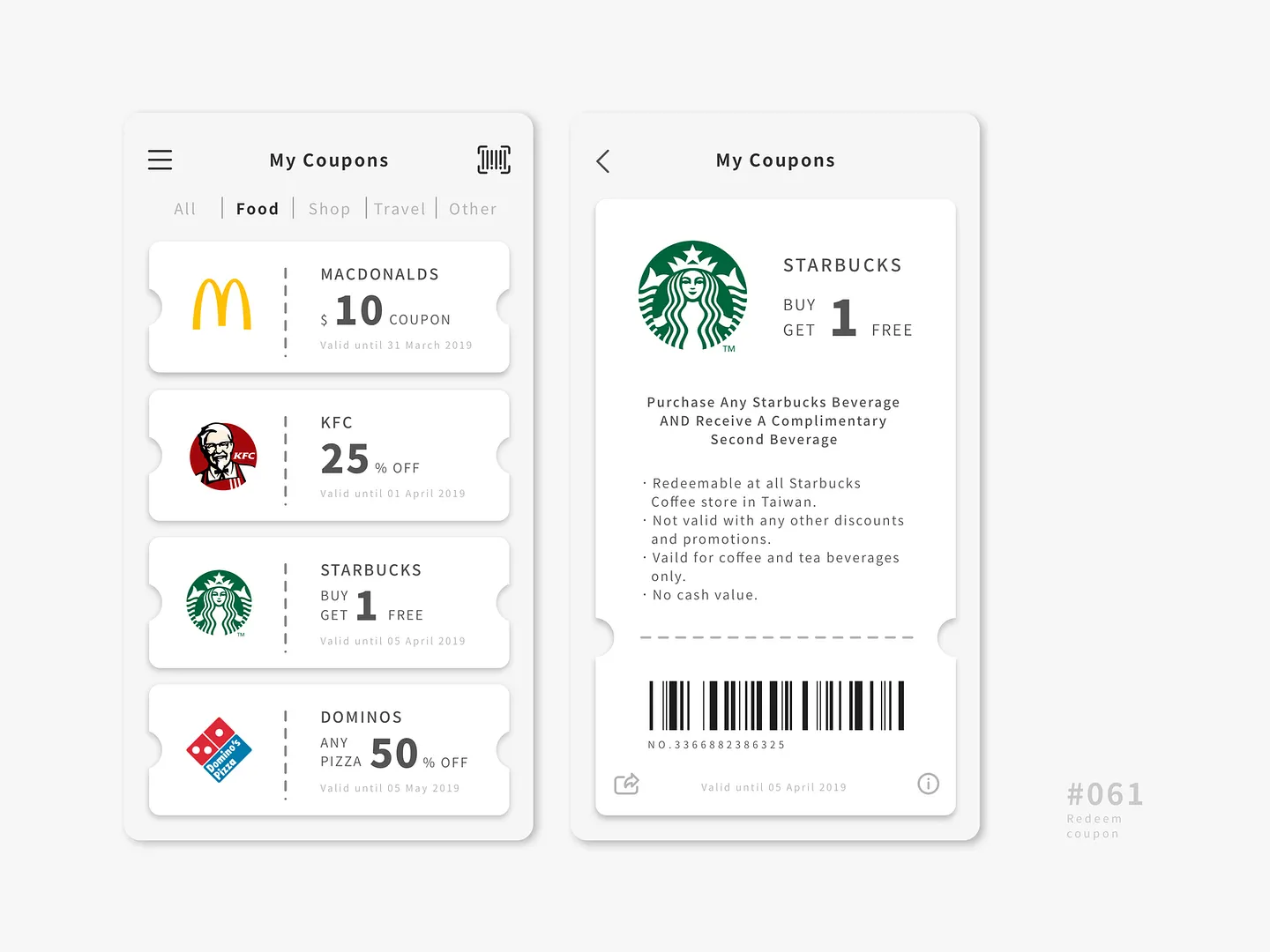 Top Coupon Website UI Design for Food Discounts