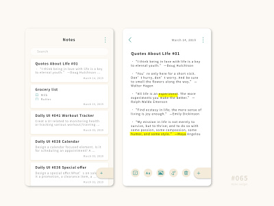 UI 065 065 65 app button daily 100 daily 100 challenge daily challenge dailyui design notes notes widget ui uidesign