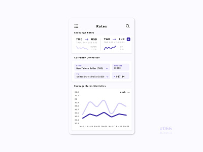 UI 066 066 66 app currency currency converter currency exchange daily 100 daily 100 challenge daily challenge dailyui design exchange icon rates statistic statistics ui uidesign