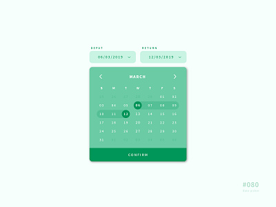 UI 080 080 80 app button daily 100 daily 100 challenge daily challenge dailyui date date picker date selector design ui uidesign
