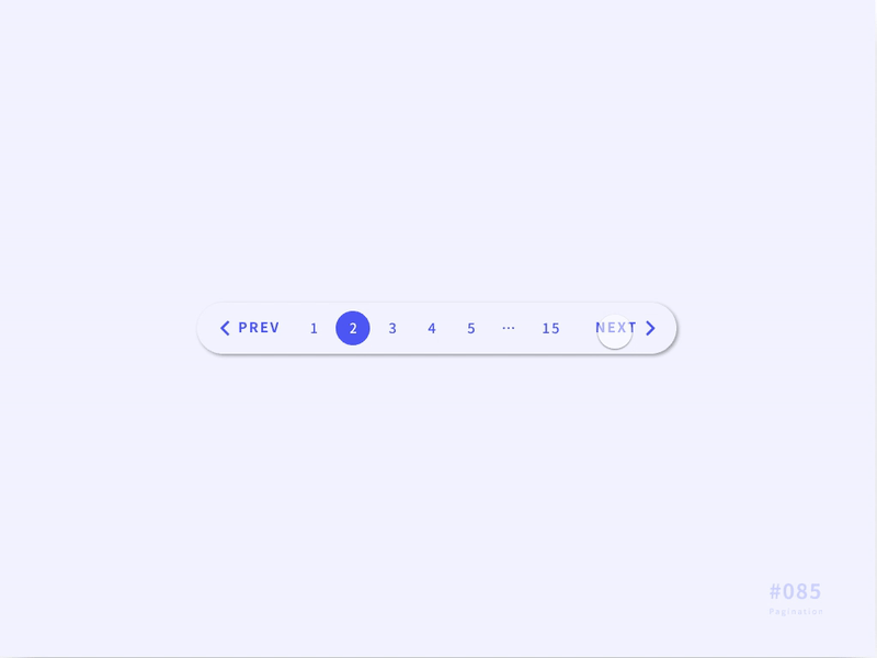 UI 085 085 85 app button daily 100 daily 100 challenge daily challenge dailyui design pagination ui uidesign