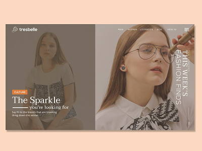 Tresbelle - Fashion Web Design branding fashion ui ux design ui design web desig website