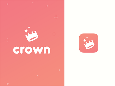 Crown - dating app branding app brand branding crown dating icon logo