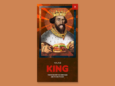 Day 16 - Popup / overlay - Burger King 100days dailyui dailyuichallenge ui