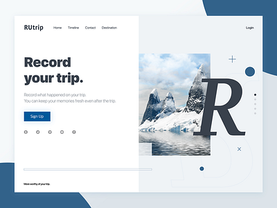 Record your trip design ui ux web webdesign