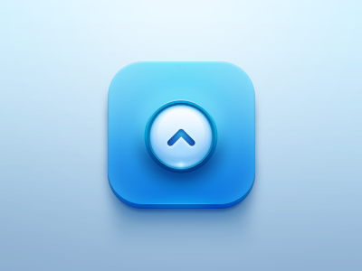 Up Icon blue icon