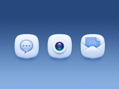 3 White Icons