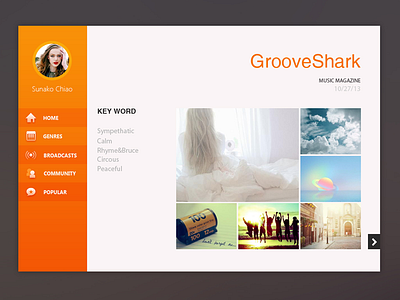 Music Magazine Concept For Grooveshark
