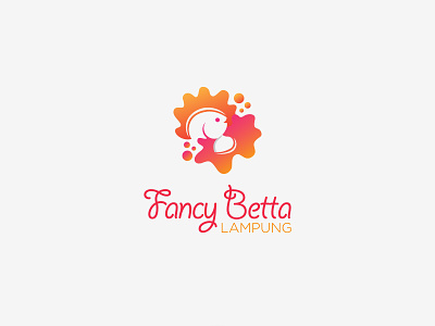 Fancy Betta Fish Logo art bettafish brand branding character clean design fish logo flat graphic design icon identity illustration illustrator lettering logo minimal sketch type vector