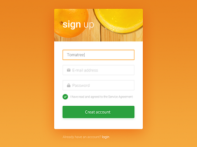 Daily UI Day 01 Sign Up