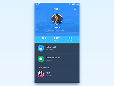 Daily UI Day 06 User Profile