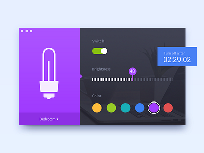 Daily UI Day 07 Setting bulb daily ui light setting ui