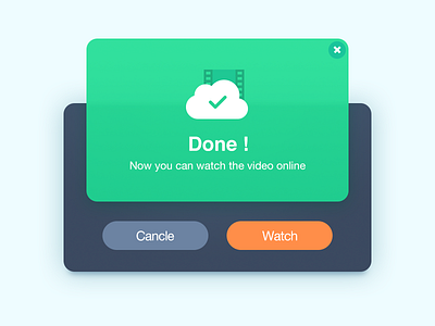 Daily UI Day 11 Flash Message by tomatree on Dribbble