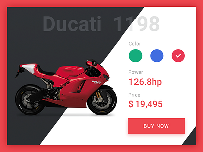 Daily UI Day 12 E-Commerce Shop daily ui ducati e commerce shop motorcycle ui