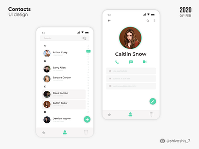 Contacts UI( Light )