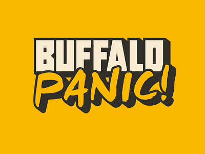 Buffalo Panic! Logo affinity designer branding design logo typography vector