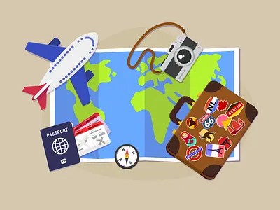 Travel Guide affinity designer design illustration