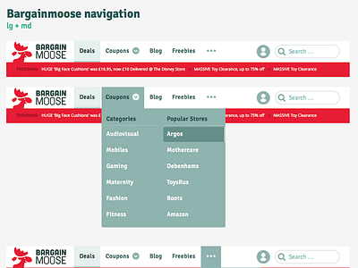 Bargainmoose Navigation navigation