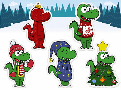 Xmas Crocs affinity designer character design xmas